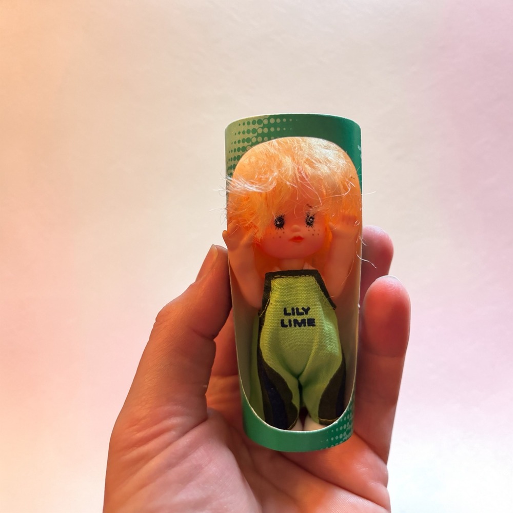 Vintage Uneeda Lily Lime Soda Pop Playmates Doll in Original Can Packaging